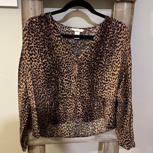 H&M Cheetah Print Blouse